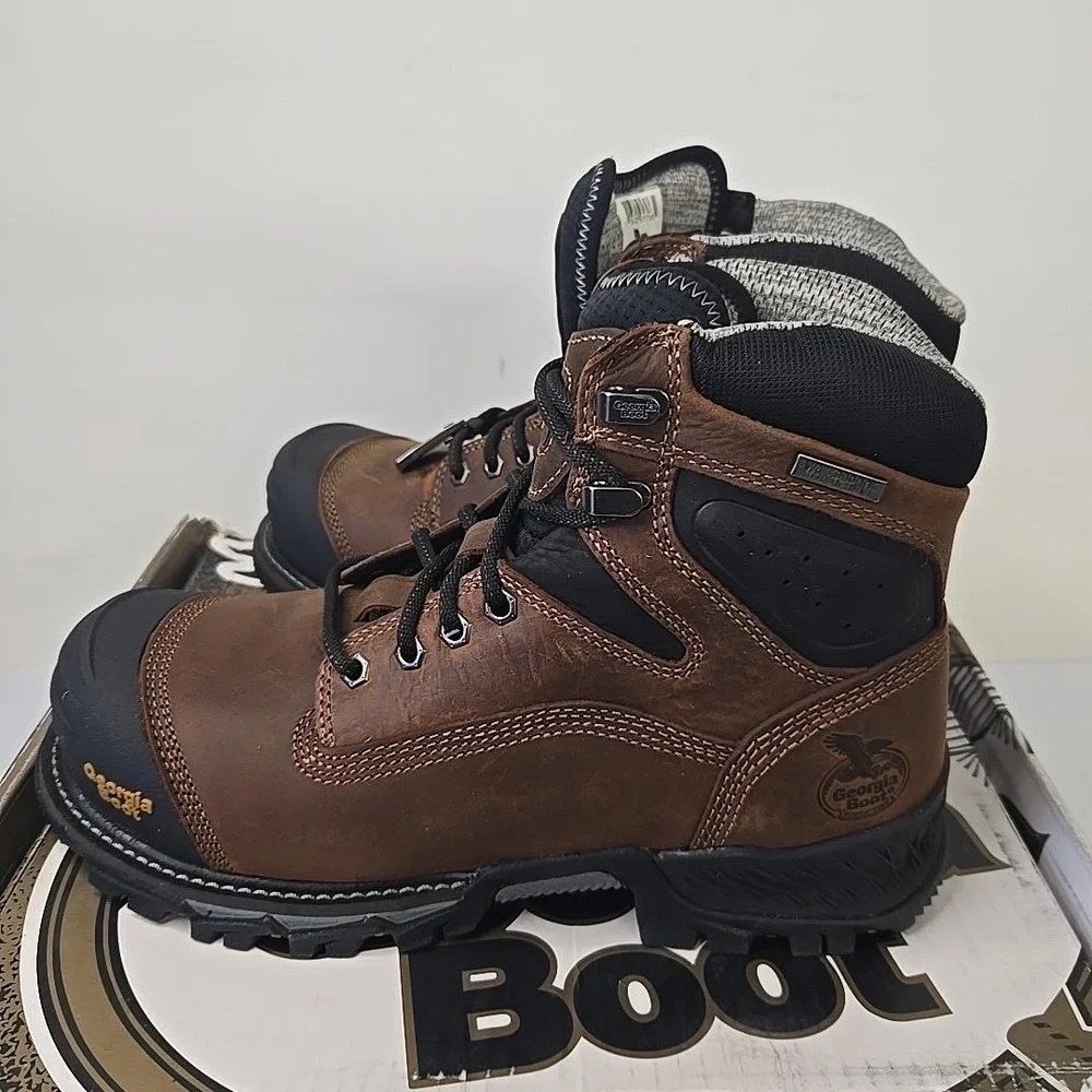 GEORGIA BOOT RUMBLER COMPOSITE TOE WATERPROOF WORK BOOTS GB00284 - 12 M